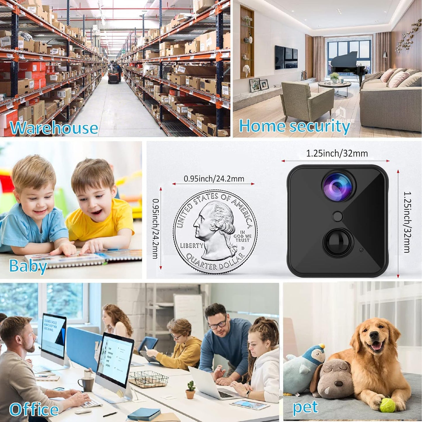B7 4K WiFi Hidden Spy Camera Home Security Surveillance