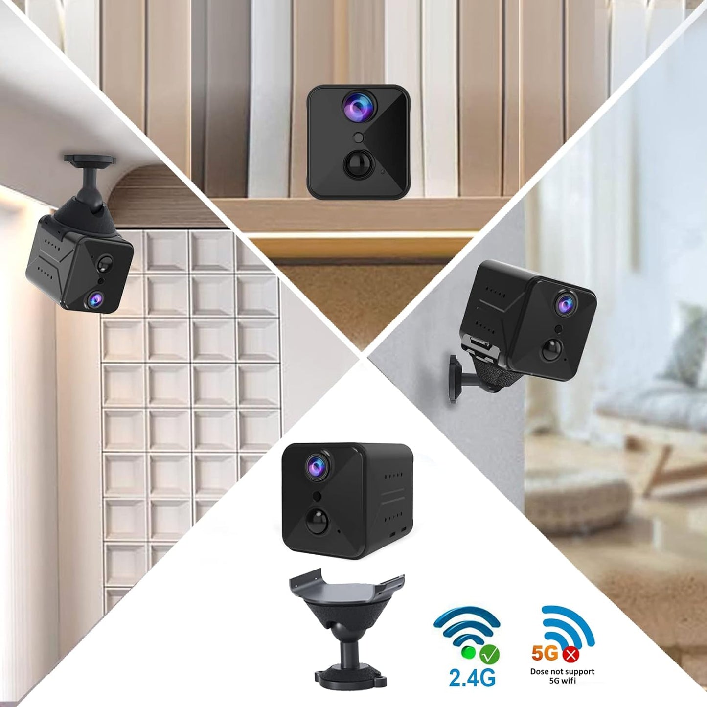 B7 4K WiFi Hidden Spy Camera Home Security Surveillance