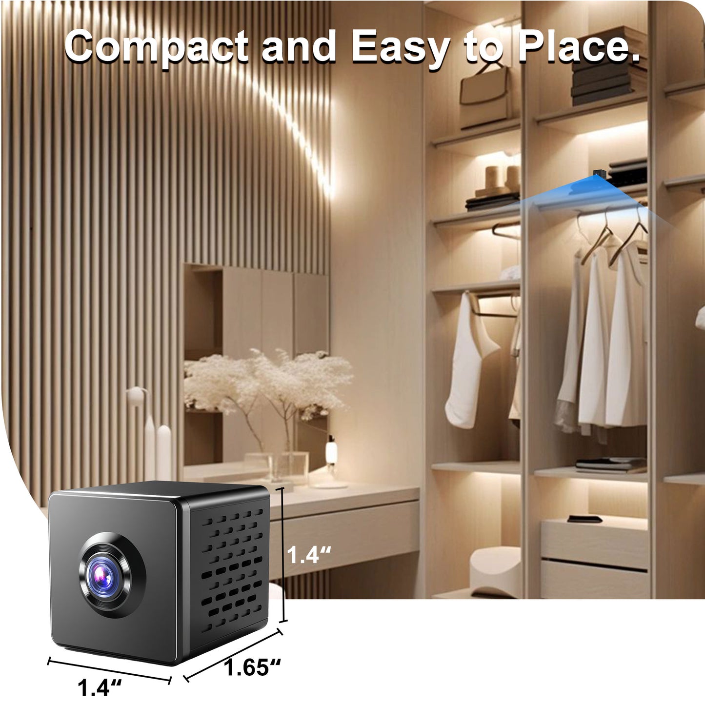 A3 2.4G&5G Wi-Fi Mini Hidden Camera