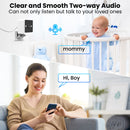 Baby and pet monitoring camera with 2-way audio