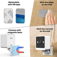 Wireless magnetic base indoor security camera