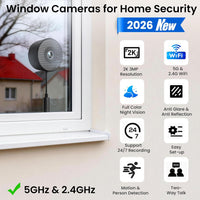 SP-CS996 2K 3MP 5GHz & 2.4GHz WiFi Window Camera