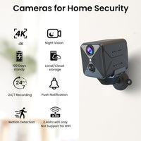 Javiscam 4K WiFi hidden spy camera indoor home security