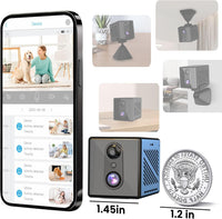 Mini home security camera 4K UHD indoor use