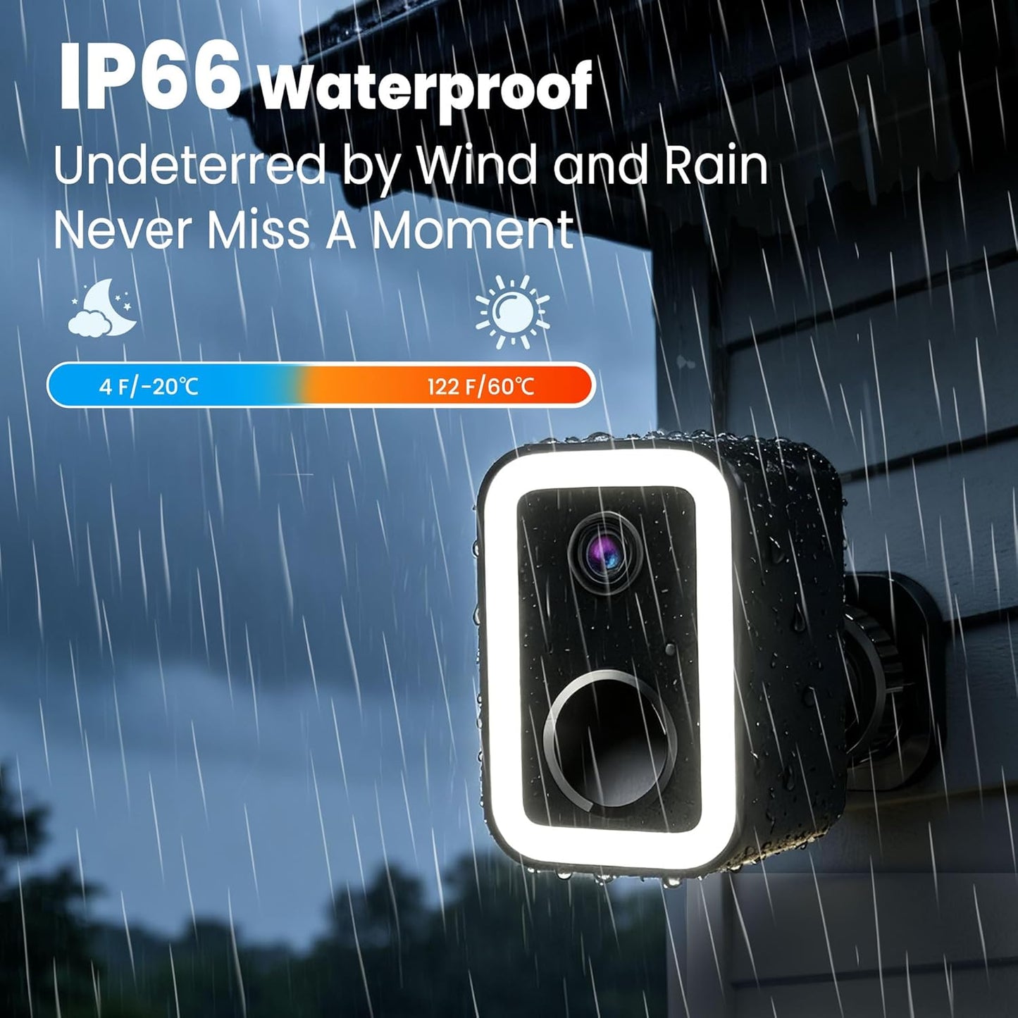 2K Security Cameras Wireless Outdoor, AI Motion Detection & Spotlight Siren Alarm