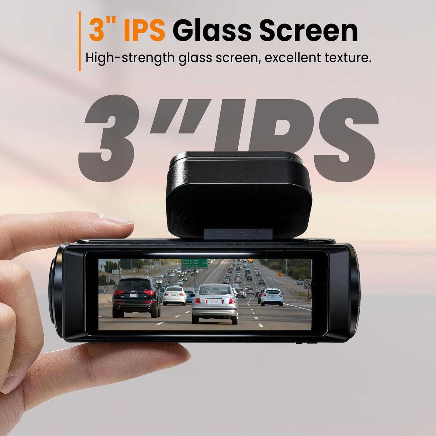 4K Dash Cam Front with Built-in WiFi for Cars, 32GB Card Included