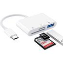USB-C SD Card Reader for Phone & Tablet, Micro SD / TF Card Adapter, Type-C Memory Card Reader (Card Not Included)