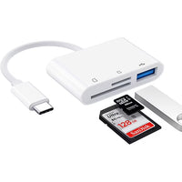 USB-C SD Card Reader for Phone & Tablet, Micro SD / TF Card Adapter, Type-C Memory Card Reader (Card Not Included)