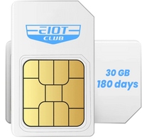 UBox EIOTCLUB SIM card data (US only) - 6 month 30GB