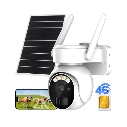 YT10 4G LTE Solar 2K Wireless Outdoor Security Camera
