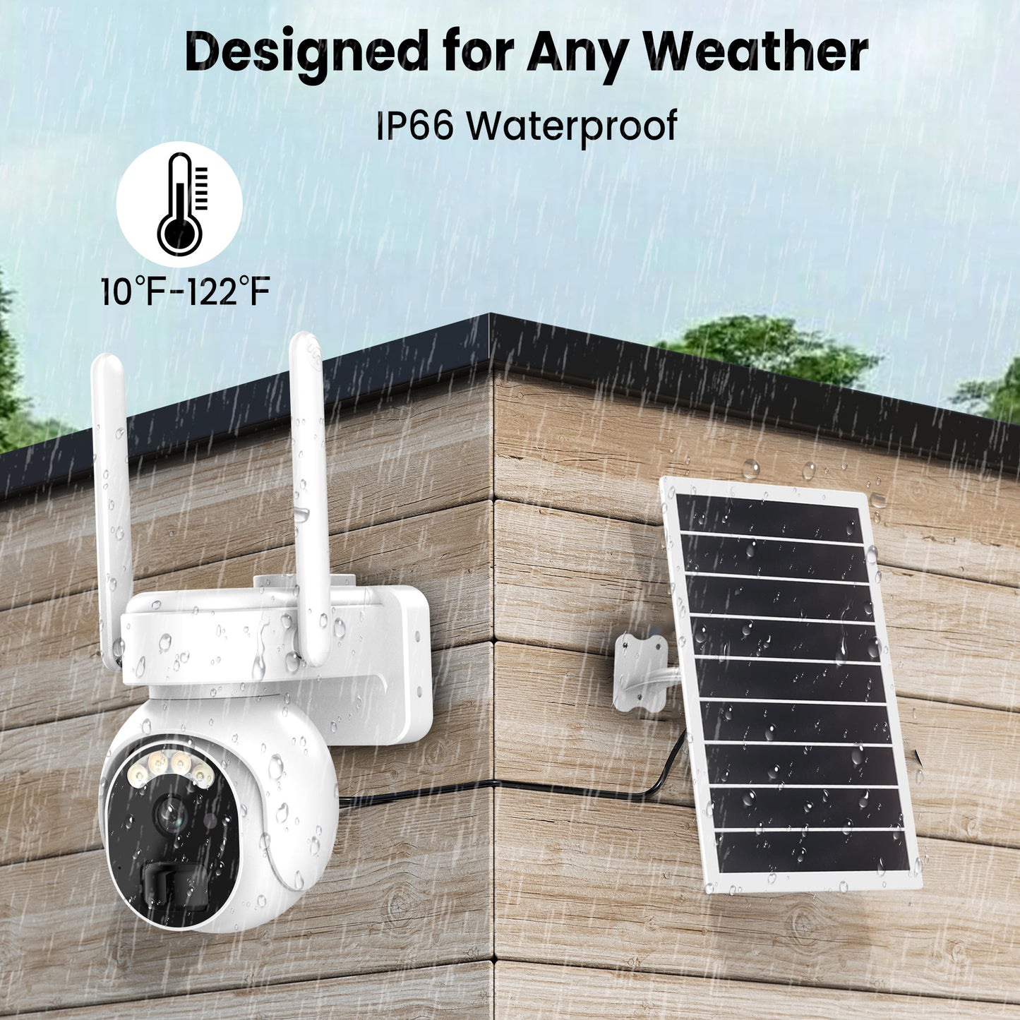 YT10 4G LTE Solar 2K Wireless Outdoor Security Camera