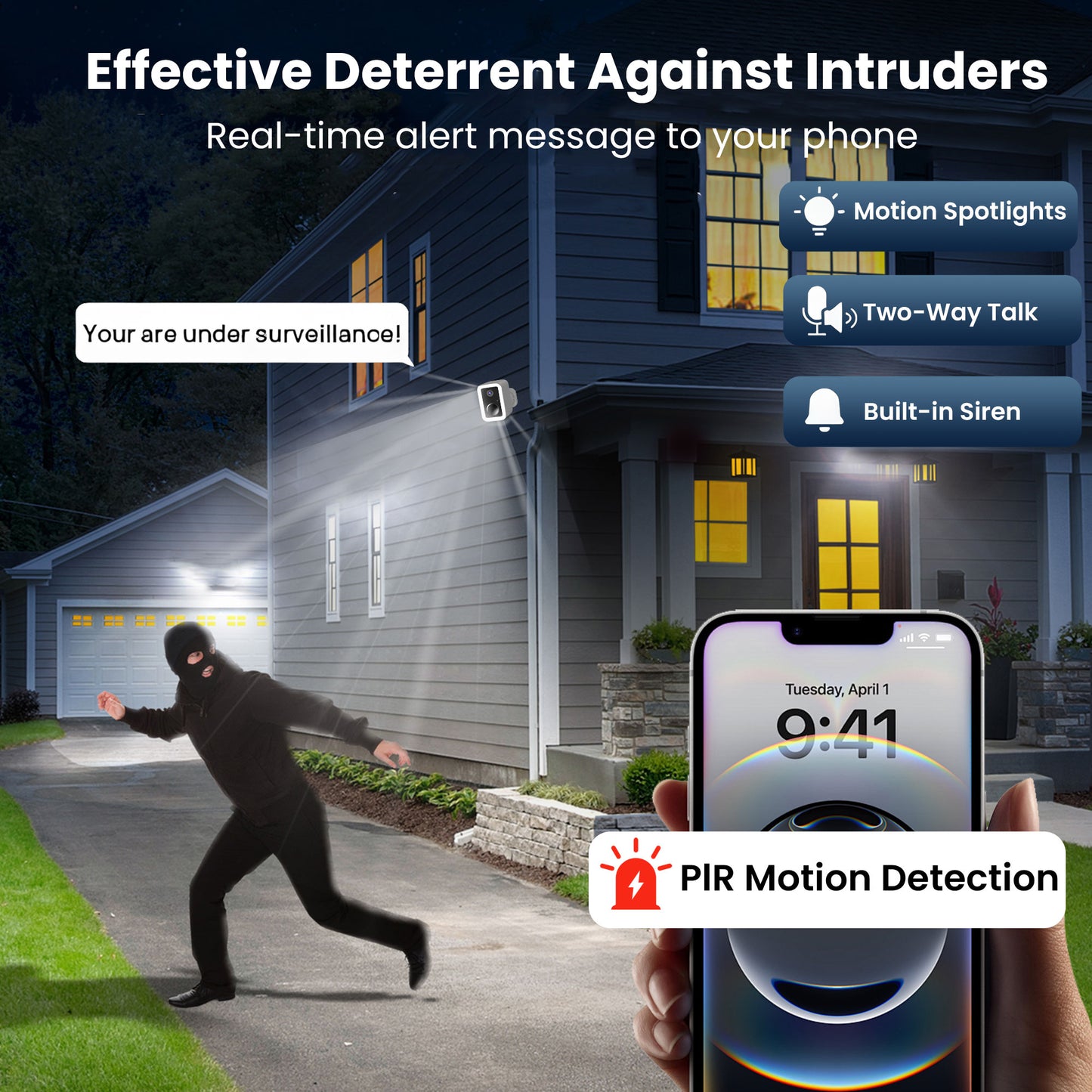 CB554 2.4G&5G Wi-Fi Outdoor Security Camera