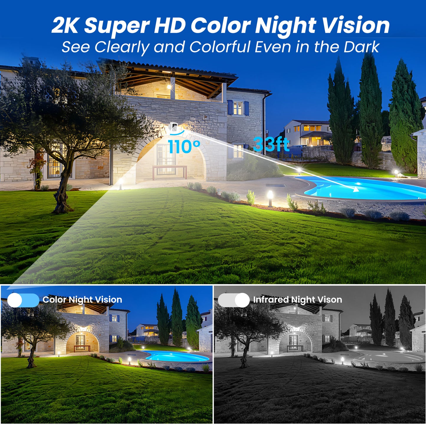 CB554 2.4G&5G Wi-Fi Outdoor Security Camera